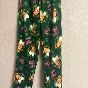 ELF Green Festive Pajama Pants